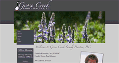 Desktop Screenshot of goosecreekfp.com